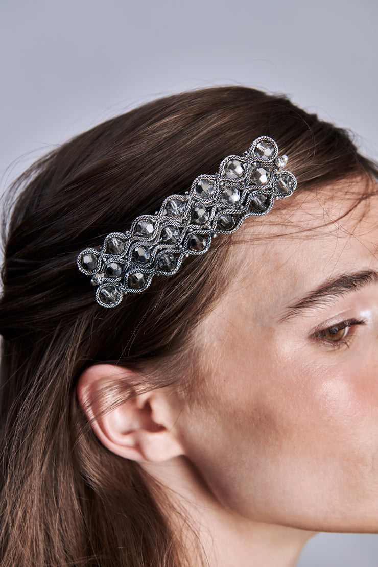 ARTEMISIA Silver & Swarovski crystal Hair Jewellery