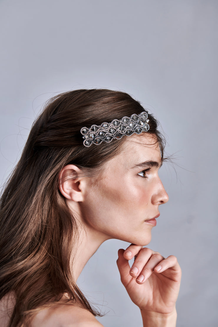 ARTEMISIA Silver & Swarovski crystal Hair Jewellery